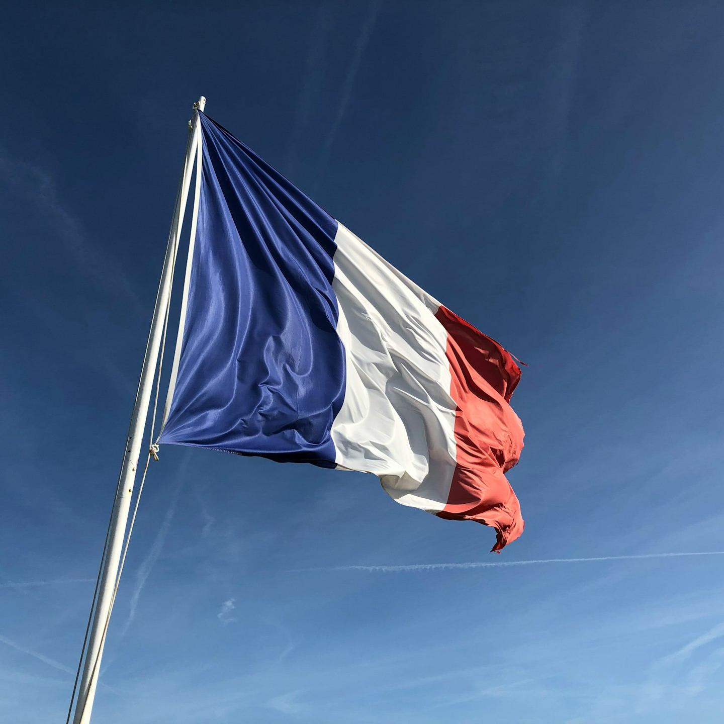 Yugoslavia flag under blue sky